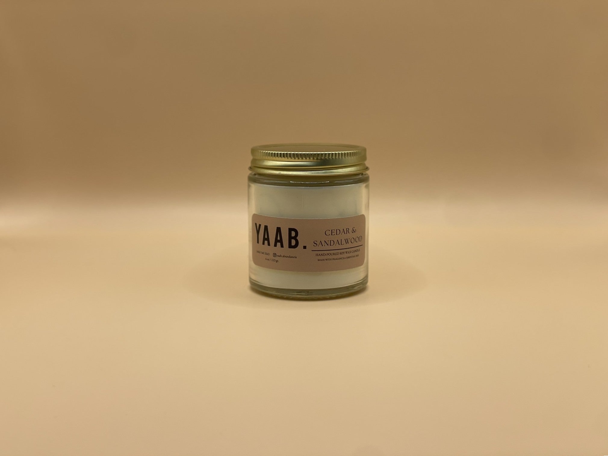 Cedar & Sandalwood Soy Wax Candle