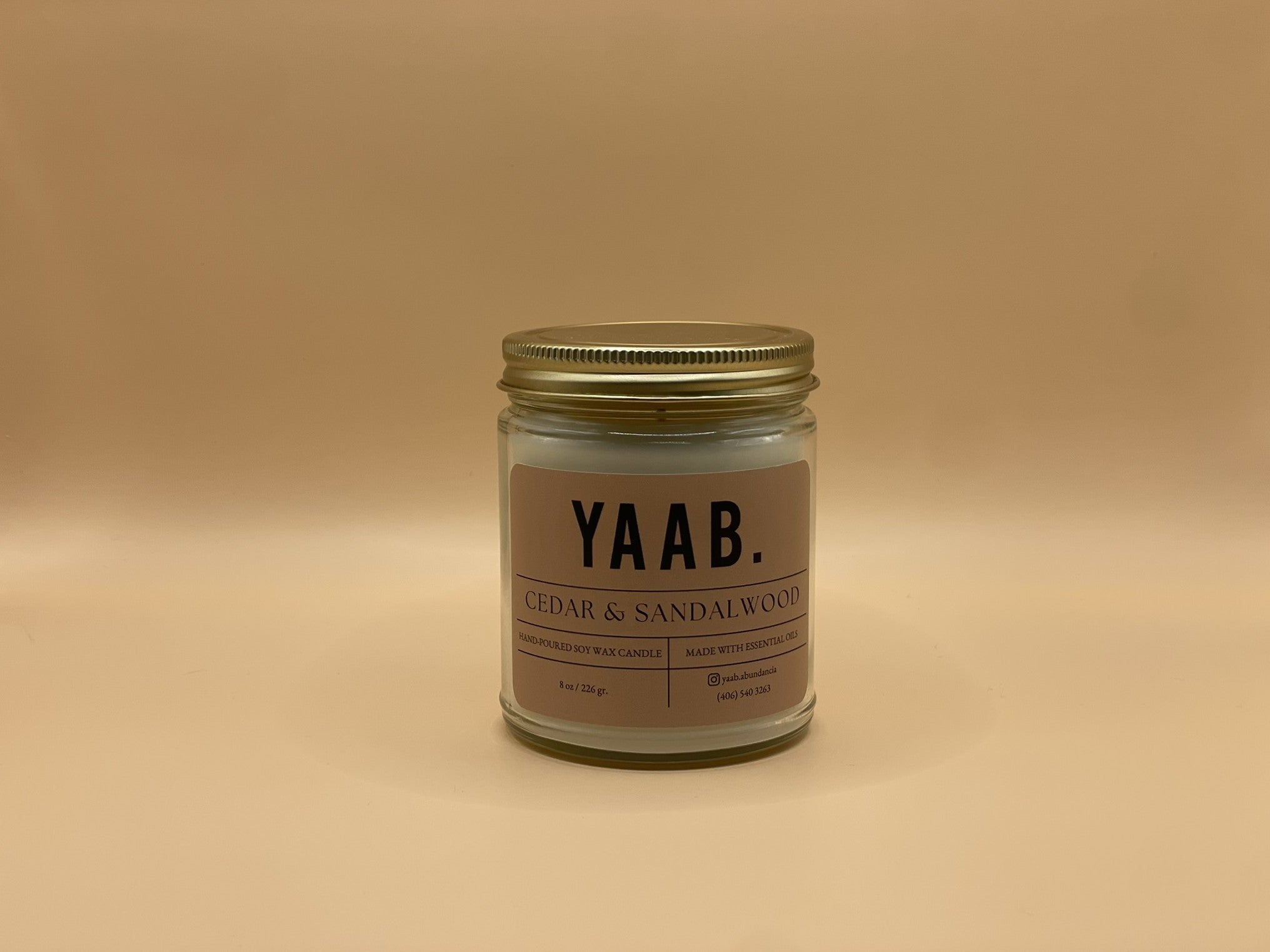 Cedar & Sandalwood Soy Wax Candle