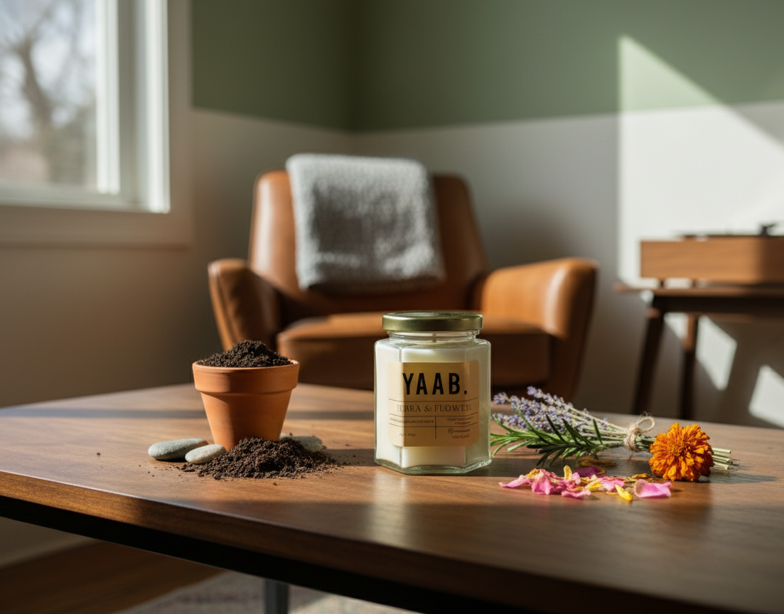 Terra & Flowers Soy Wax Candle