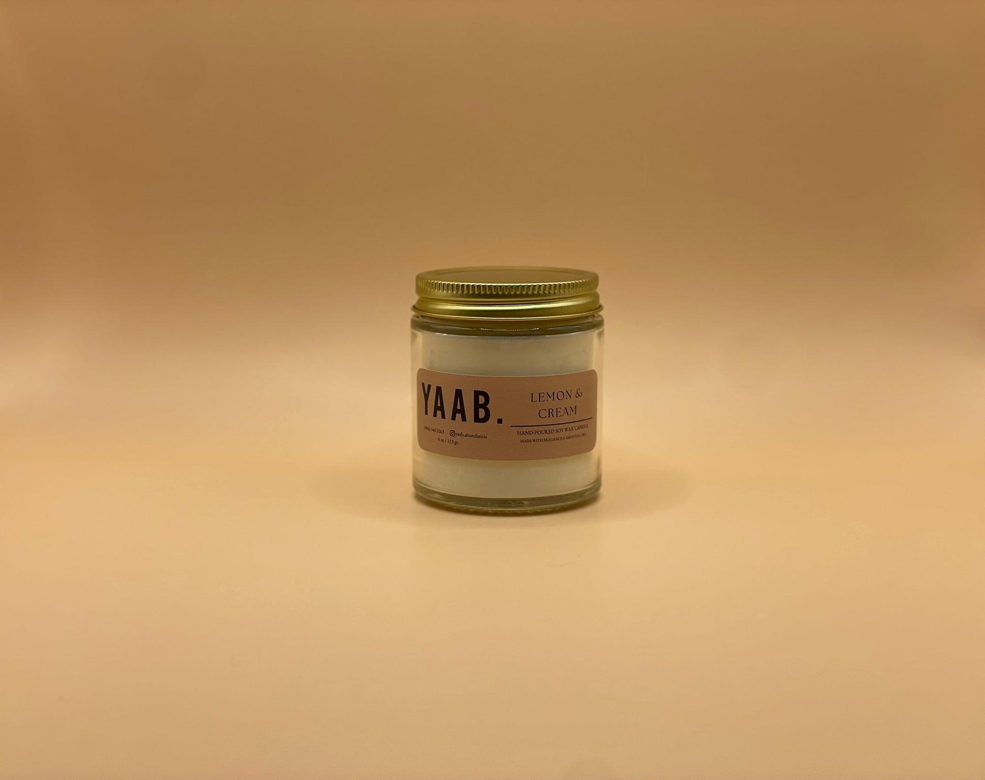 Lemon & Cream Soy Wax Candle