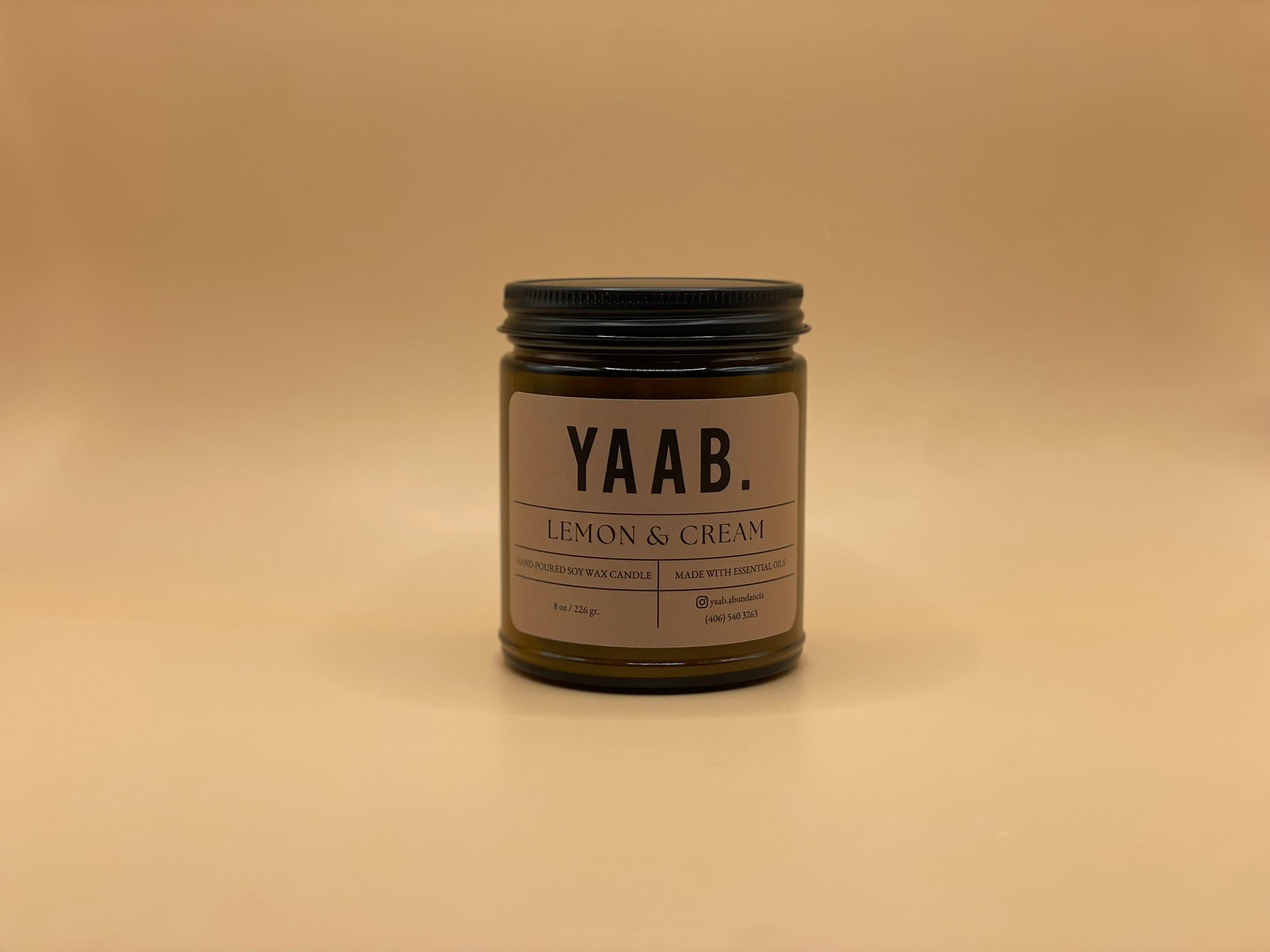 Lemon & Cream Soy Wax Candle