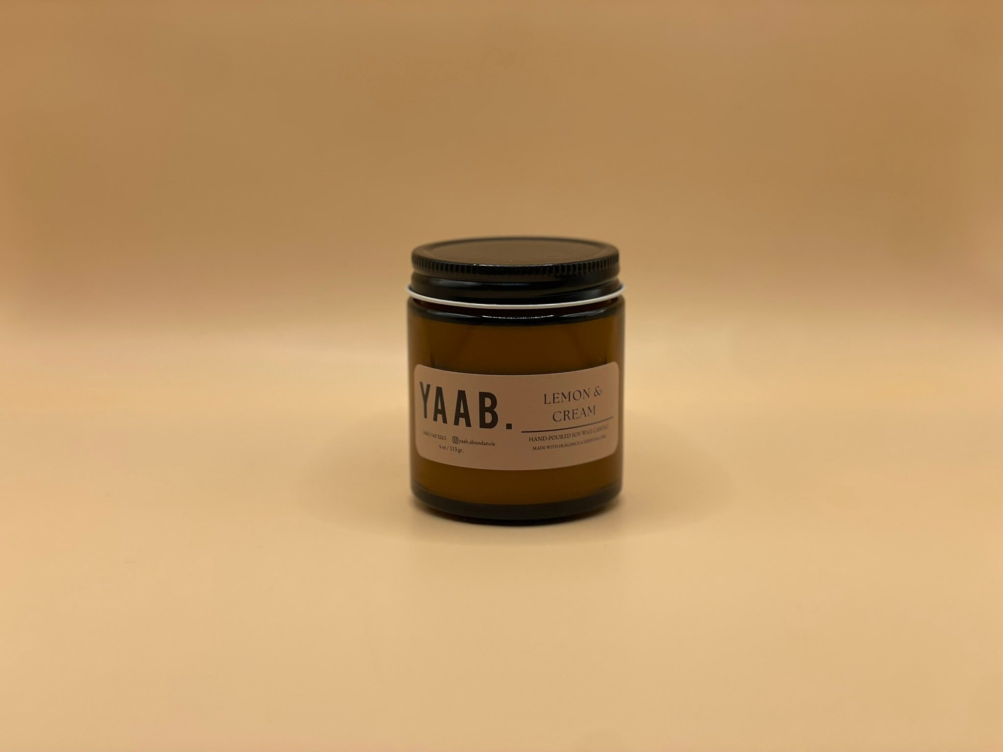 Lemon & Cream Soy Wax Candle