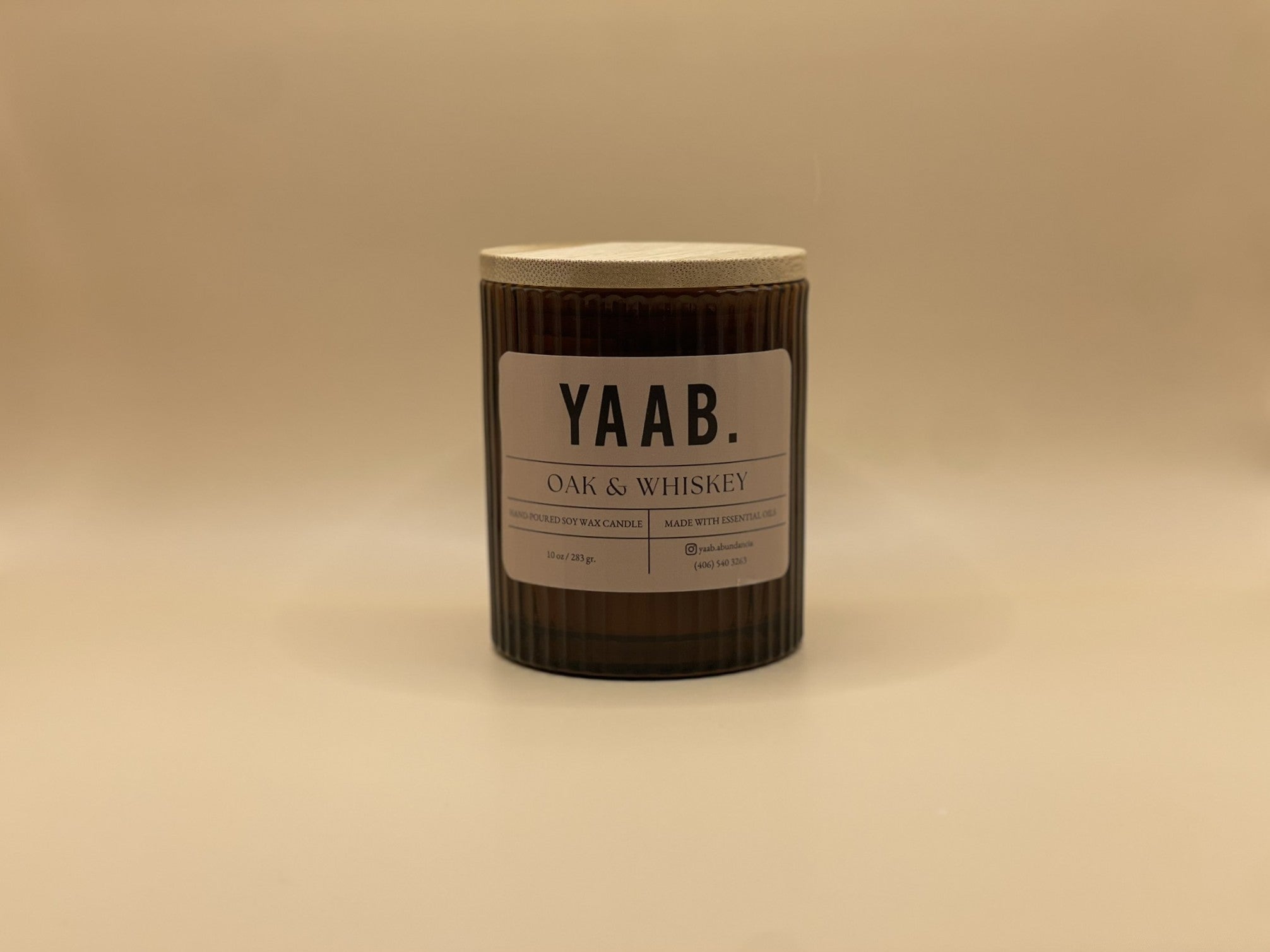 Oak & Whiskey Soy Wax Candle