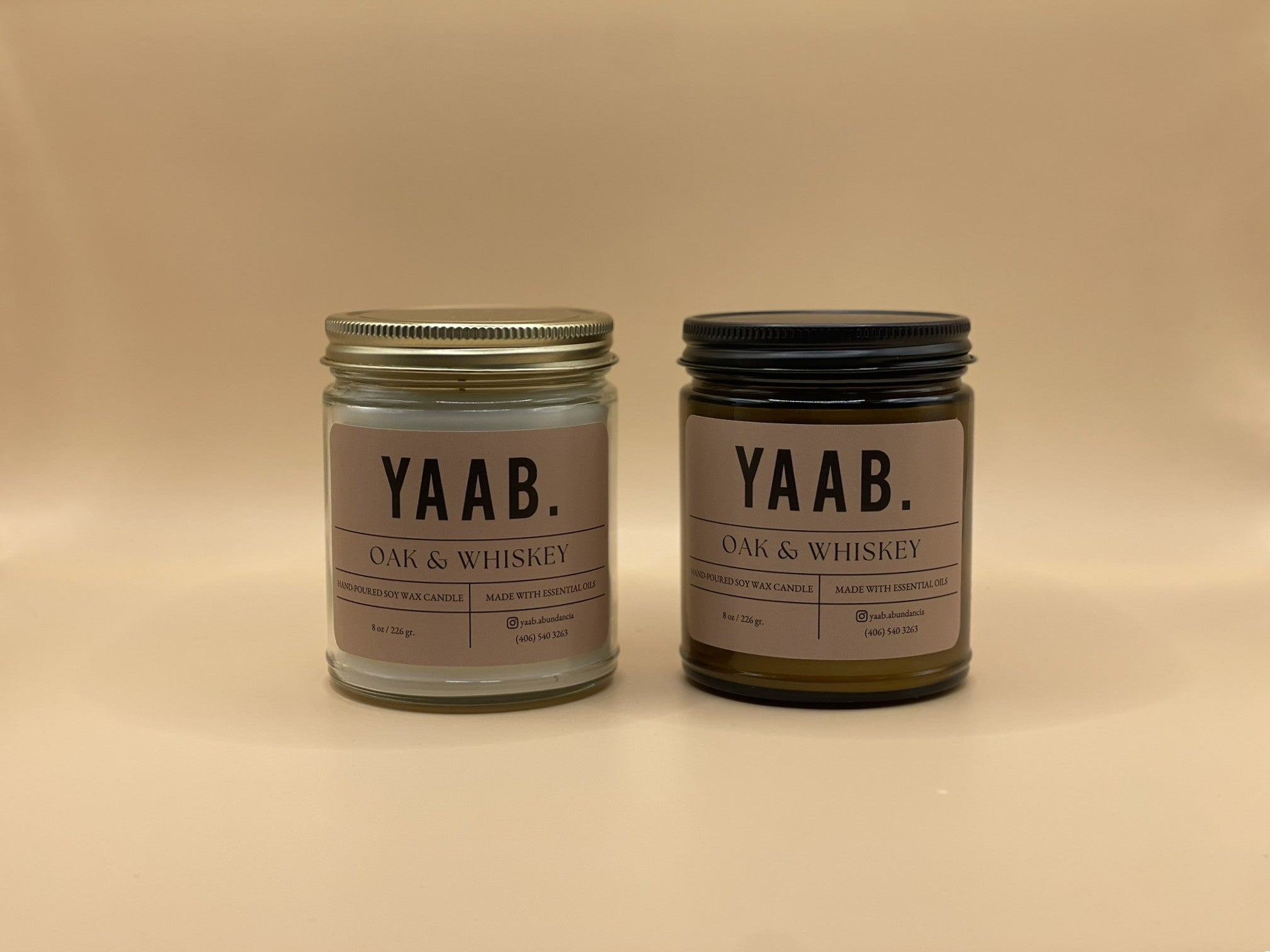 Oak & Whiskey Soy Wax Candle