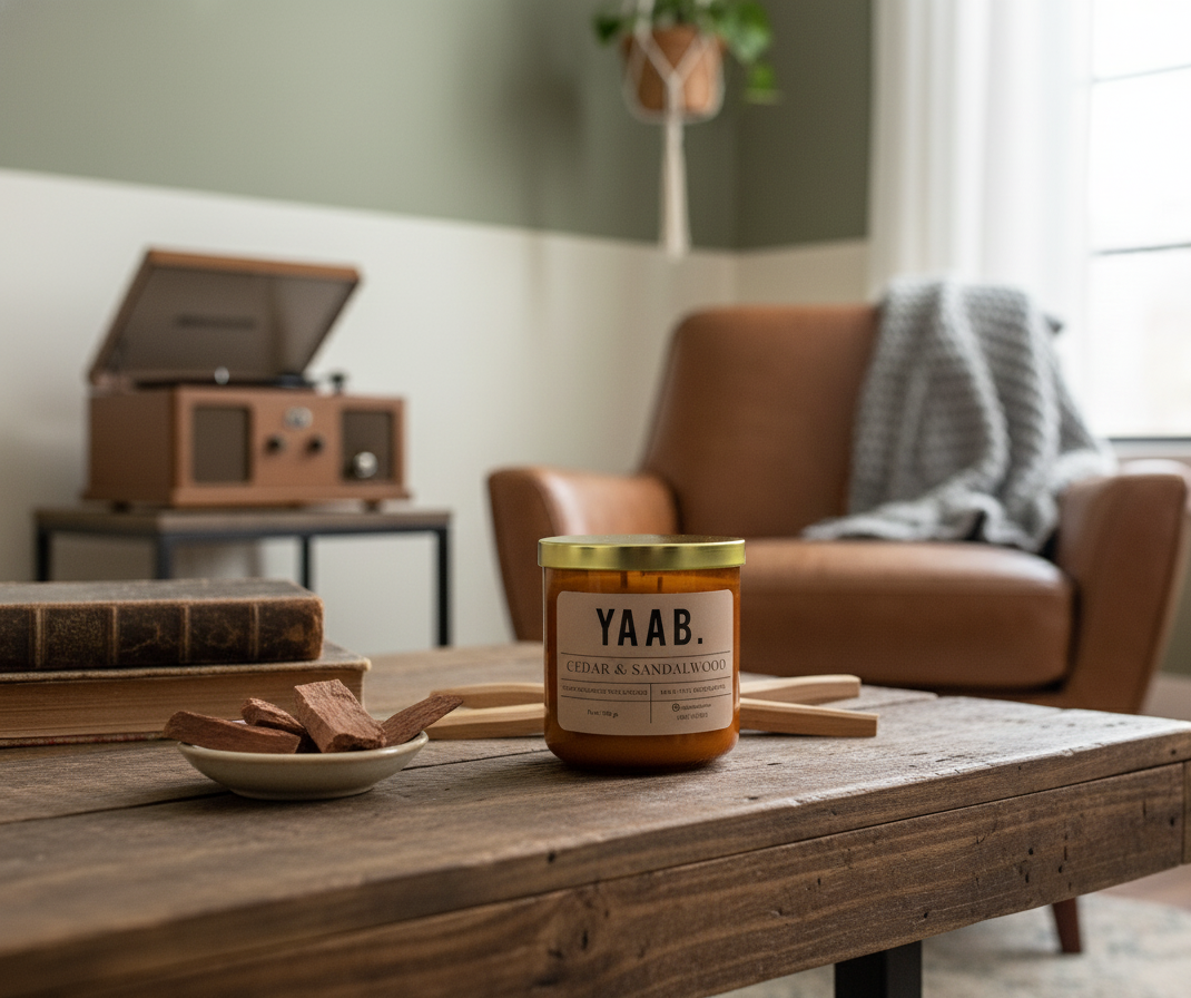 Cedar & Sandalwood Soy Wax Candle