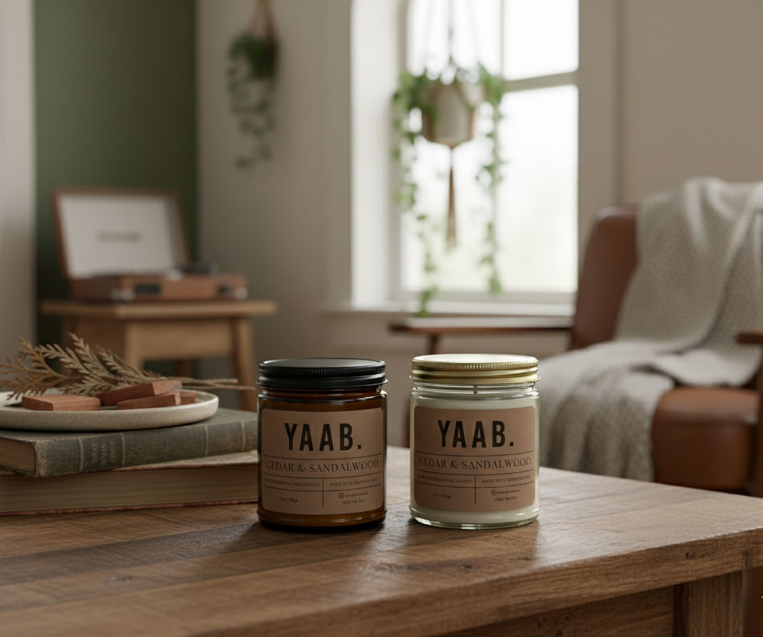 Cedar & Sandalwood Soy Wax Candle
