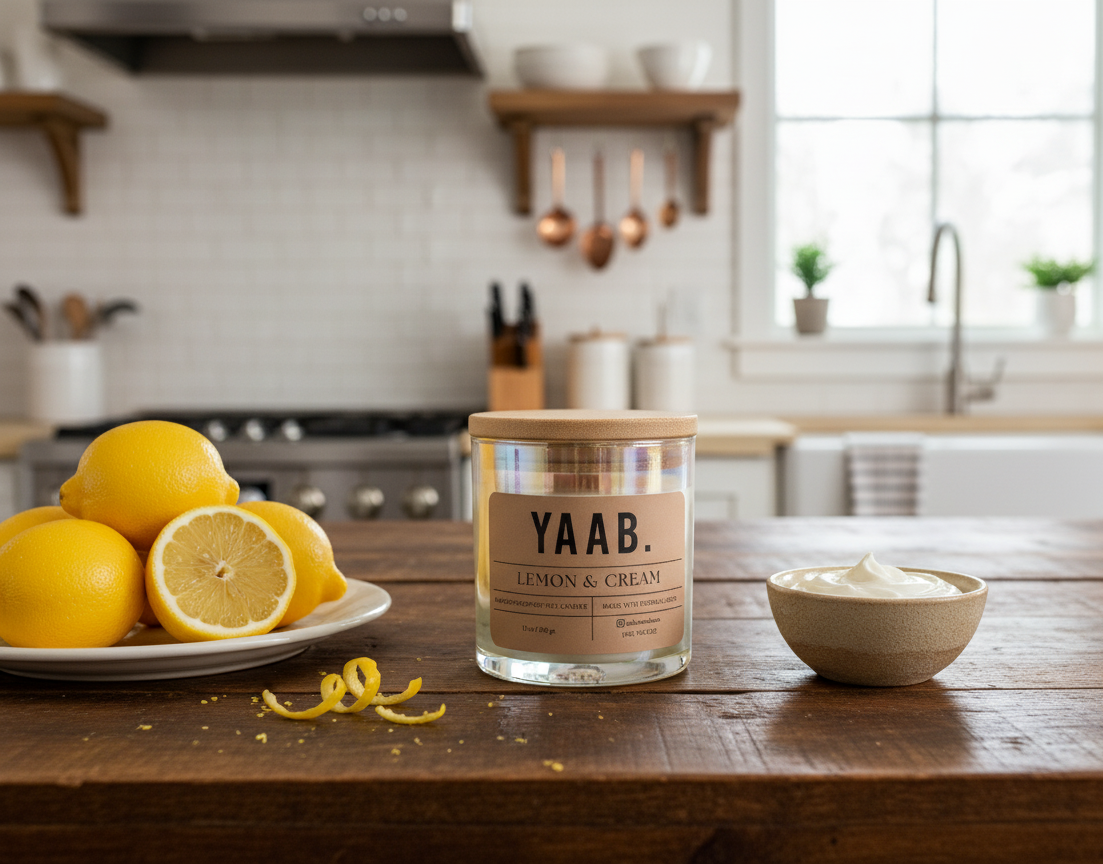 Lemon & Cream Soy Wax Candle