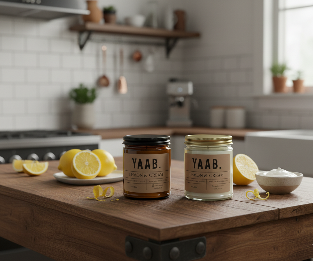 Lemon & Cream Soy Wax Candle