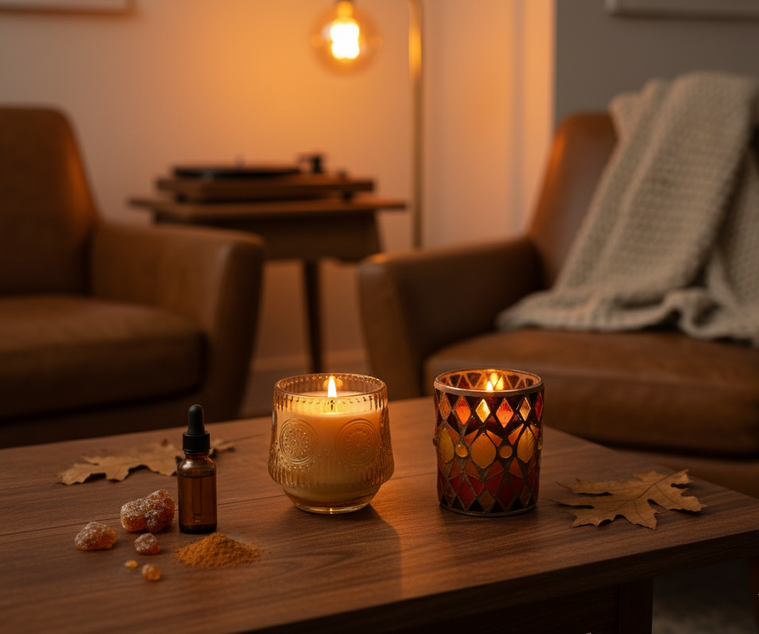 Warm Amber Soy Wax Candle