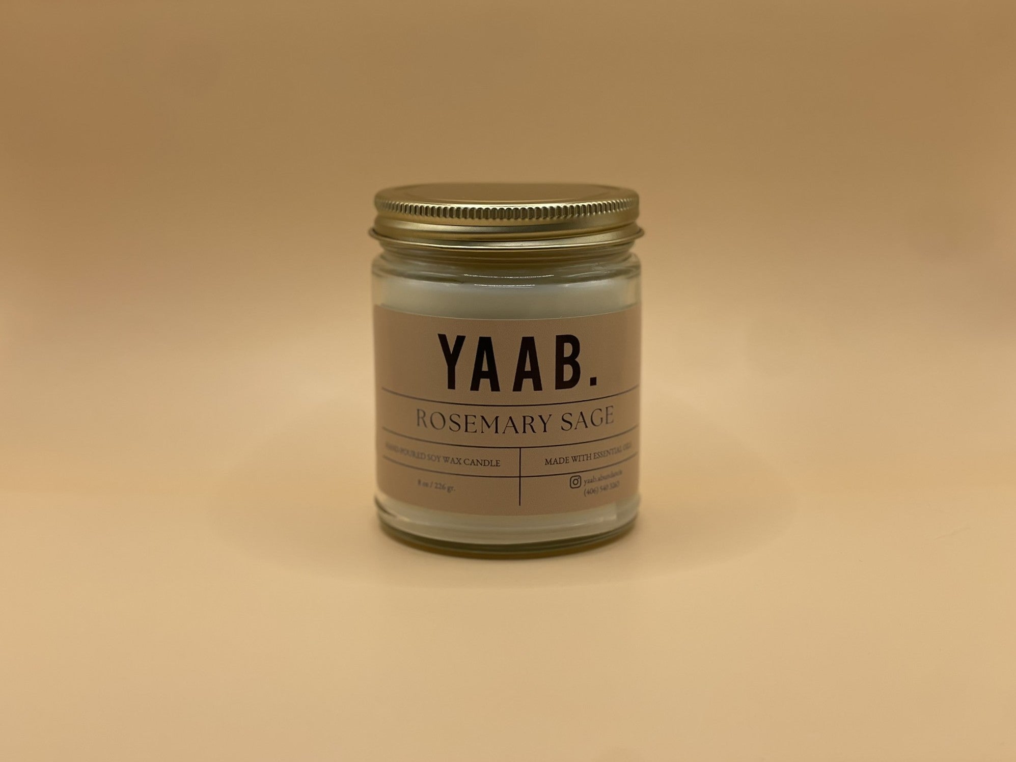 Rosemary Sage Soy Wax Candle