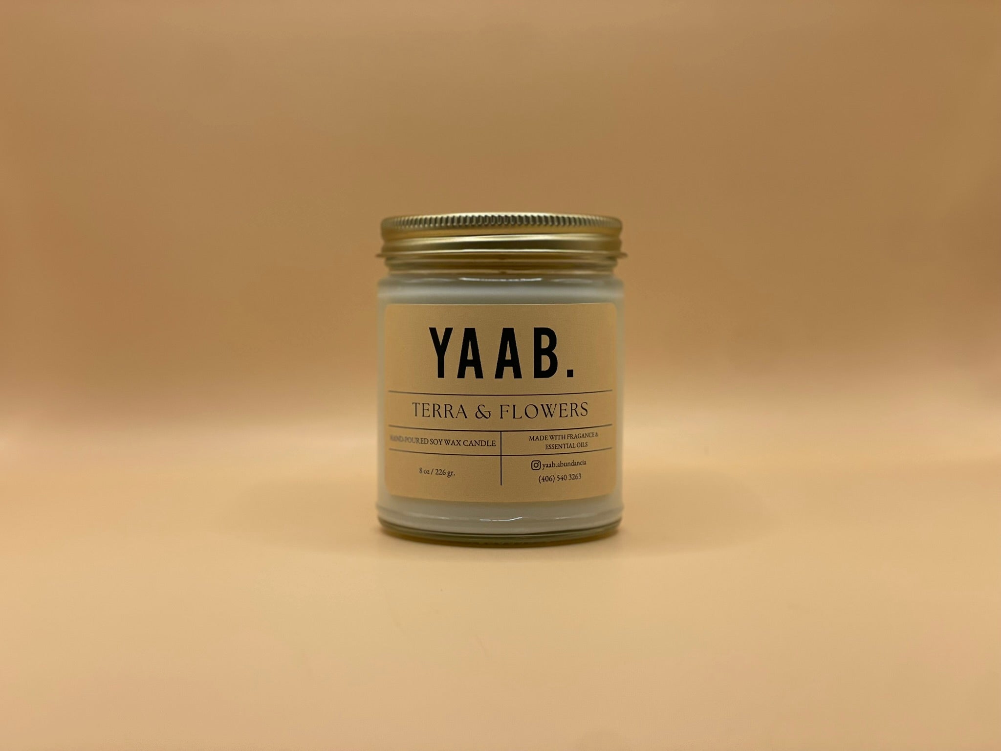 Terra & Flowers Soy Wax Candle