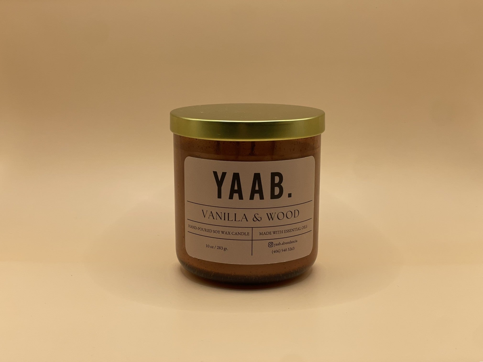Vanilla & Wood Soy Wax Candle