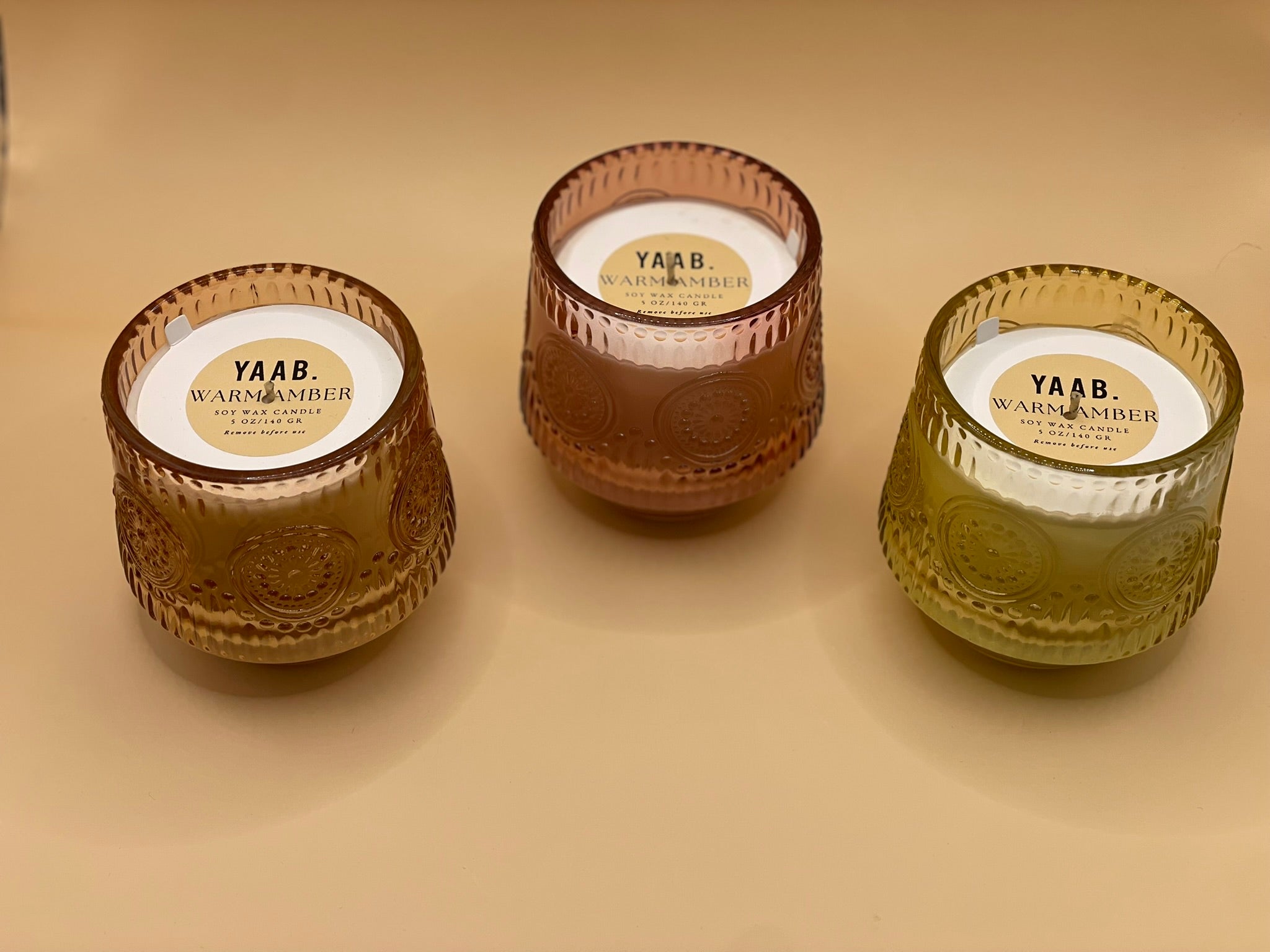 Warm Amber Soy Wax Candle